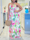 Printed Cami Maxi Dress