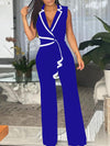 Draped Sleeveless Jumpsuit