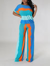 Colorblock Tee & Pants Set