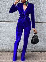 Velvet Blazer & Pants Set