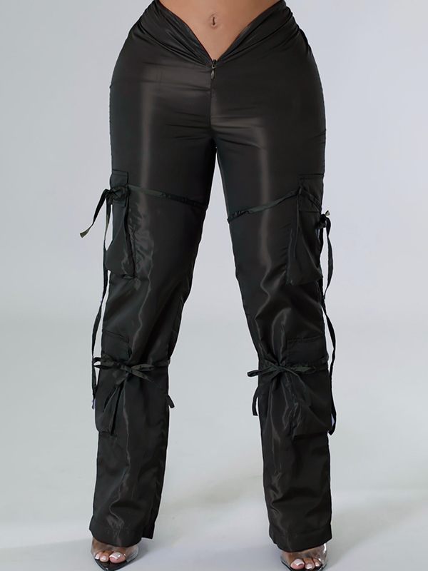 Zip-Front Cargo Pants