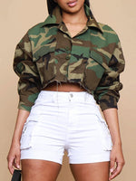 Camo Cropped Jacket