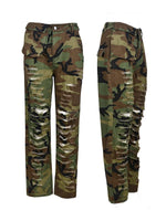 Camo Ripped Pants