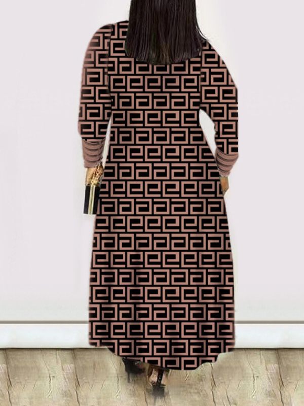 Printed Bishop-Sleeve Duster