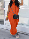 Sleeveless Hoodie Jumpsuit