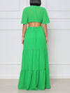 V-Neck Cutout Maxi Dress