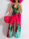 Printed Halter Jumpsuit