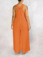 Sleeveless Side-Slit Jumpsuit