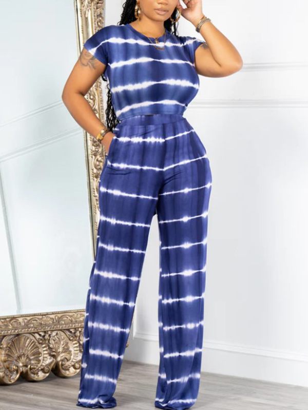 Printed Tied Tee & Pants Set