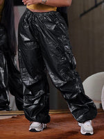 Metallic Cargo Pants