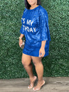 Sequin Tee Dress