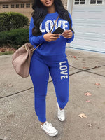 LOVE Sweatshirt & Pants Set