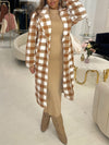 Checked Teddy Coat