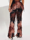 Fringe Tie-Dye Pants