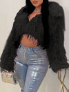 Faux Fur Cropped Jacket