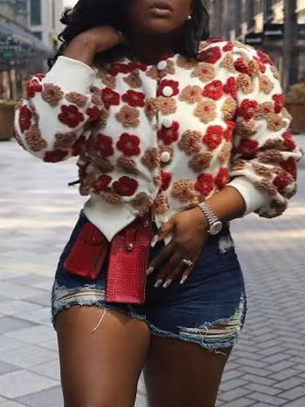 Floral Bomber Jacket