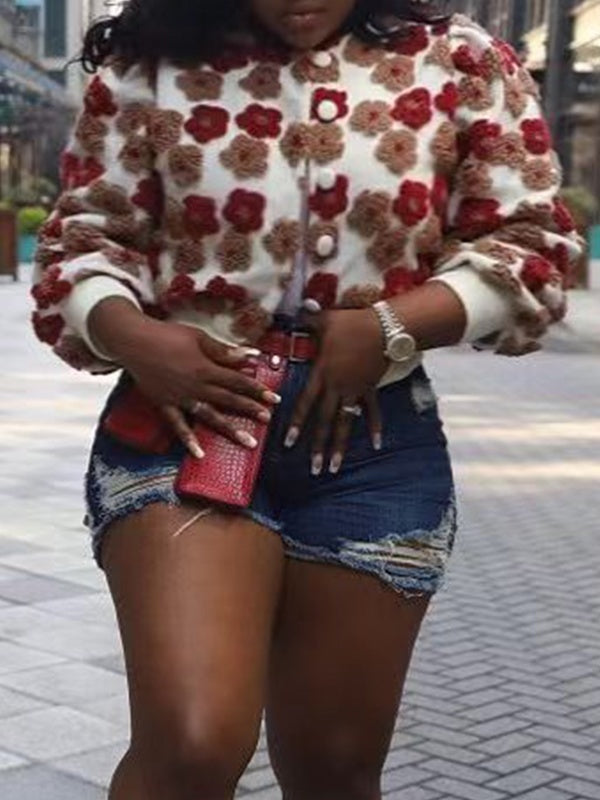 Floral Bomber Jacket