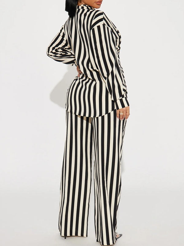 Stripe Shirt & Pants Set