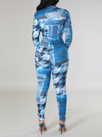 Printed Tied Jumpsuit