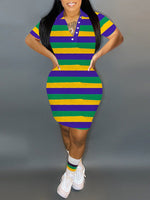 Stripe Polo Dress