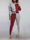 Two-Tone Sweatshirt & Pants Set